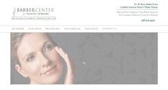 Desktop Screenshot of barberplasticsurgery.com